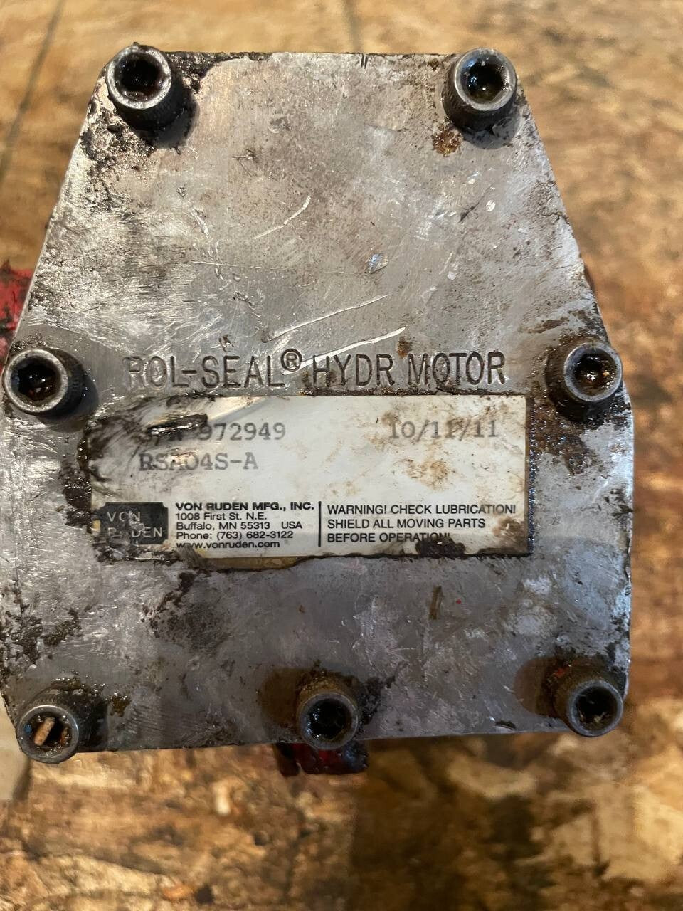 Von Ruden S/N 972949 RSA04S-A Hydraulic Motor