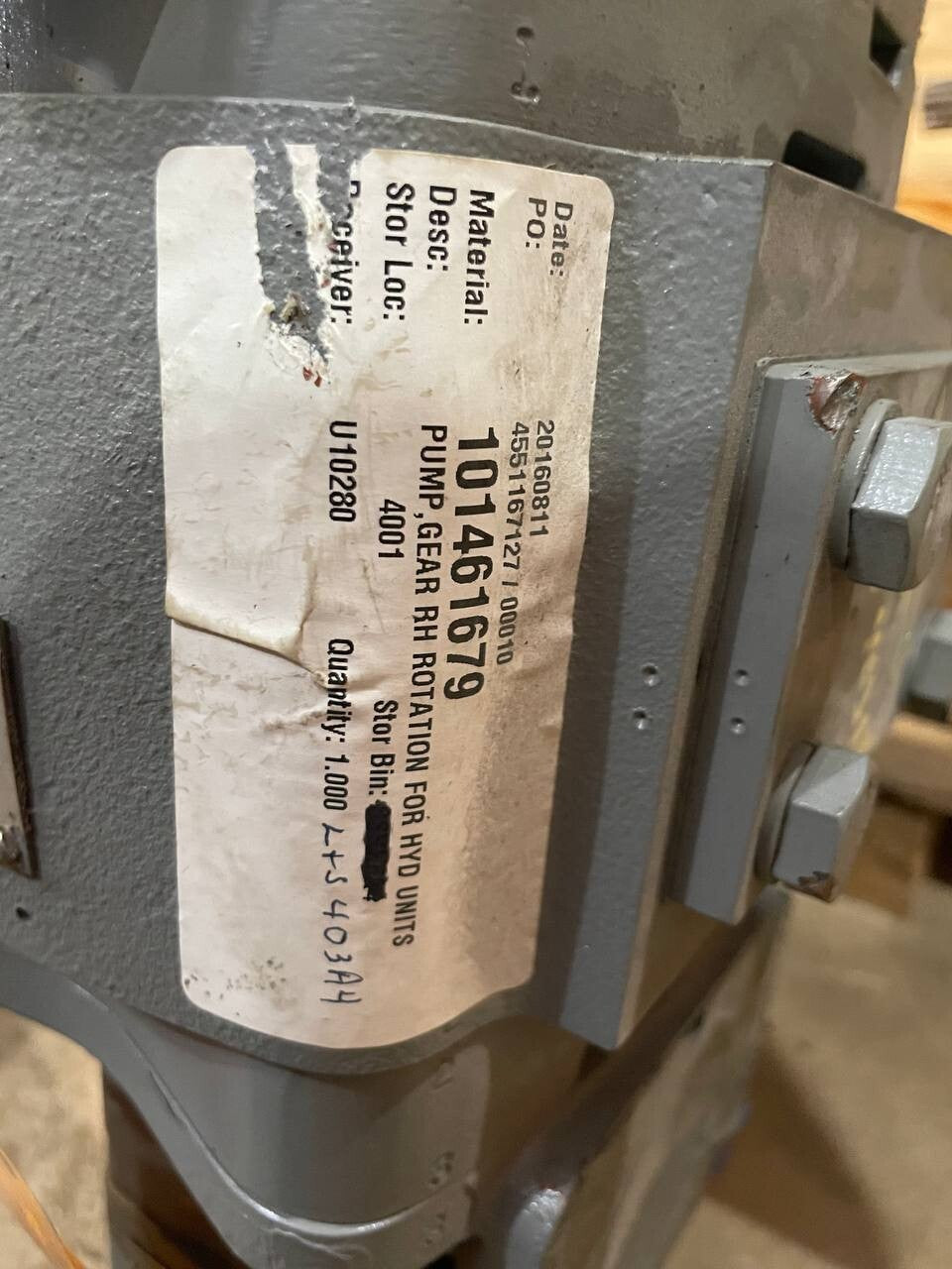 VOITH TURBO IPC 6-125 601 HYDRAULIC GEAR PUMP