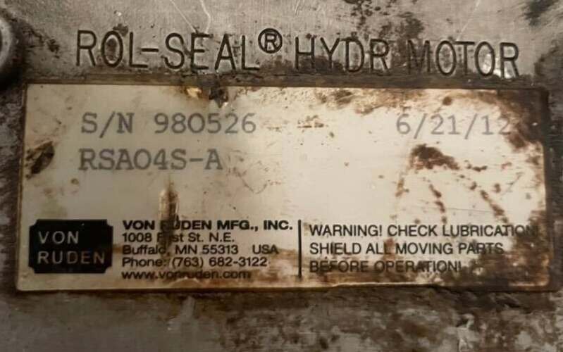 Von Ruden S/N 980526 RSA04S-A Hydraulic Motor
