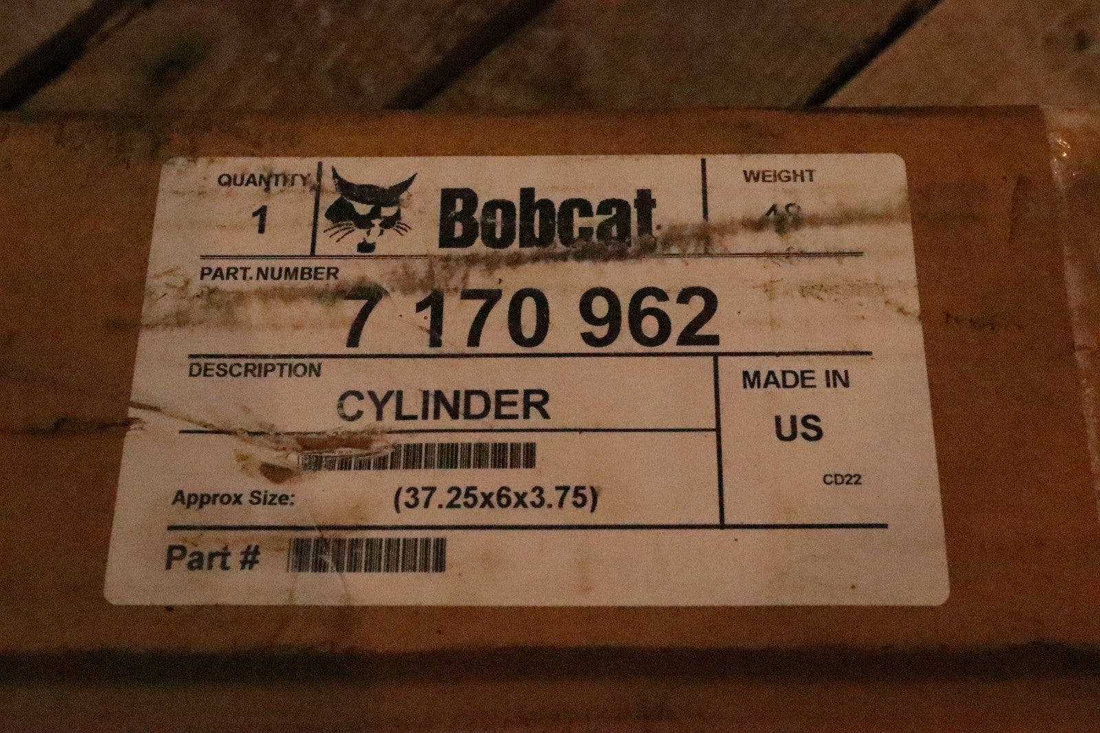 Bobcat 7 170 962 Hydraulic Cylinder