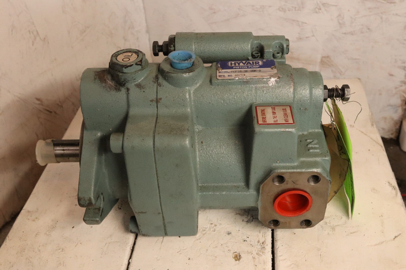 HYVAIR piston pump PCP16-3K-2BK-2 Crane Cable Reel Pump