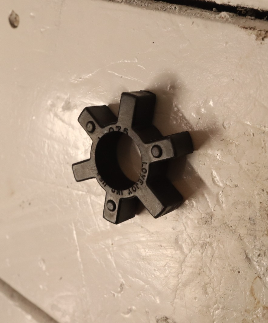 Lovejoy L-075 spider coupling insert open center