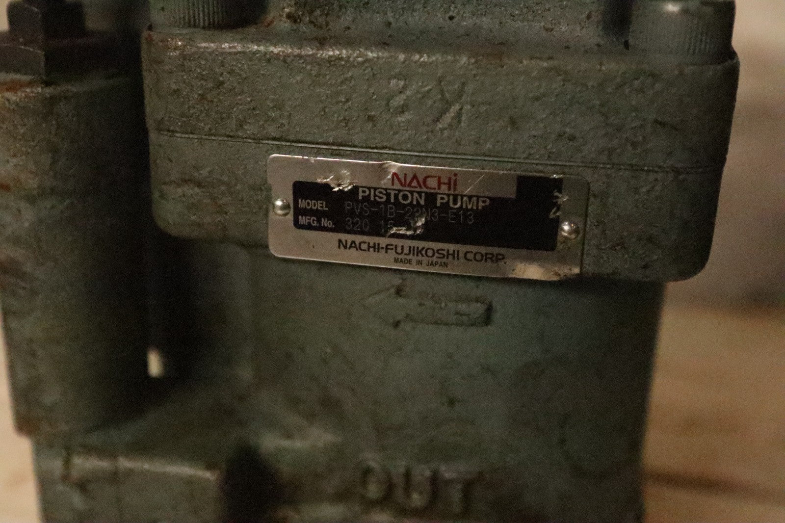 NACHI PVS-1B/ 22N3-E13 Variable Displacement Piston Pump