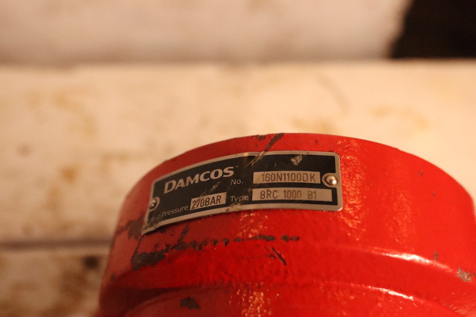 Damcos BRC-1000-B1 Hydraulic Double-acting Balanced Rotary Actuator 160N1100DK