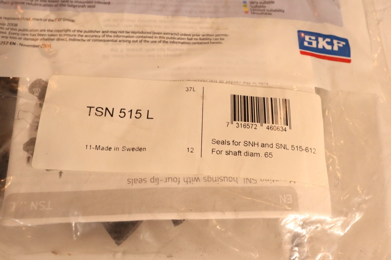 SKF TSN 515 L Bearing Housing Seal