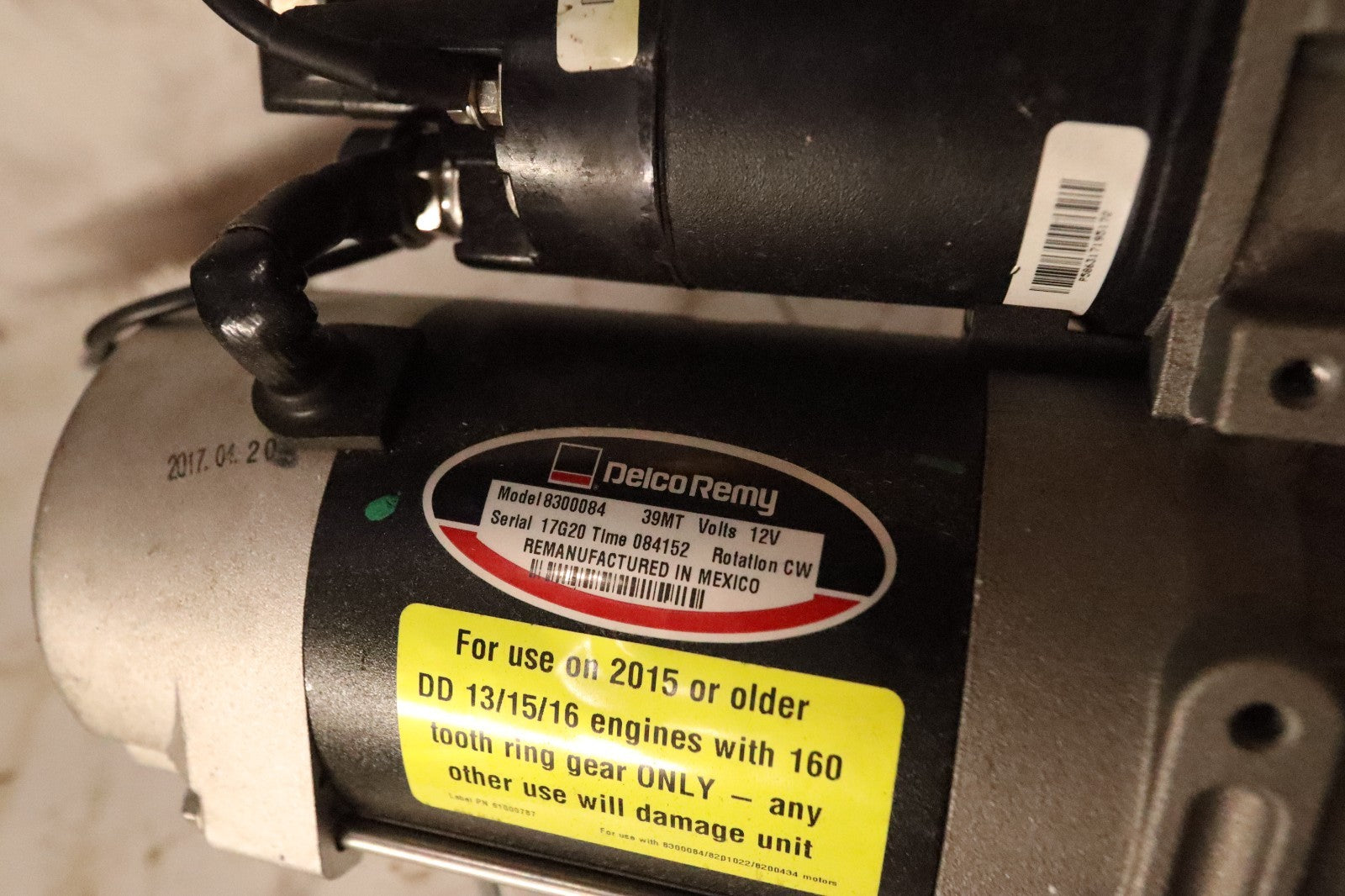 Delco Remy 8300084 alternator