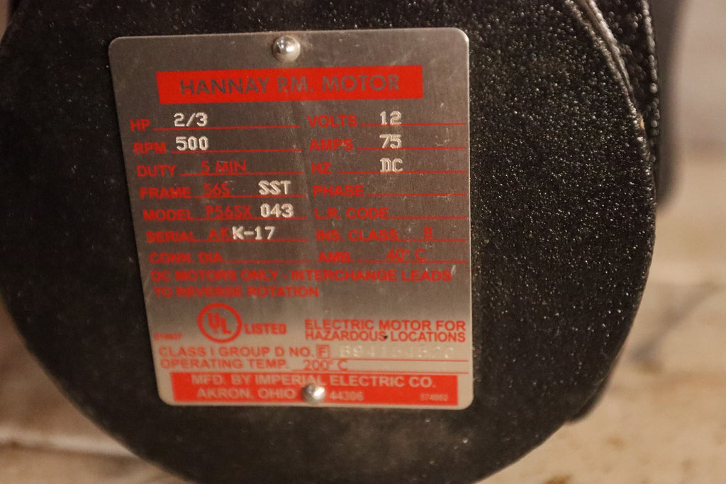 Hannay PM Motor P56SX 043