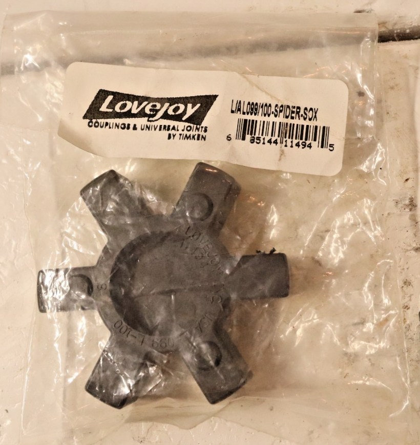 Lovejoy L-099-L-100 spider coupling Insert Black open center