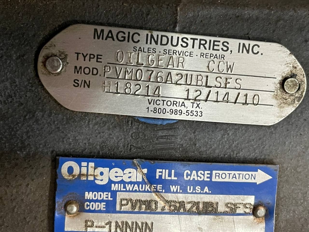 Oilgear Hydraulic Pump PVM-076-A2UB-LSFS