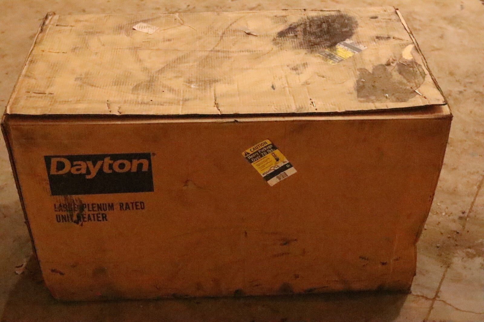 2HCZ1 Dayton Plenum Heater Electric Fan Coil Heater, 480V, 3Ph, 7.5kW