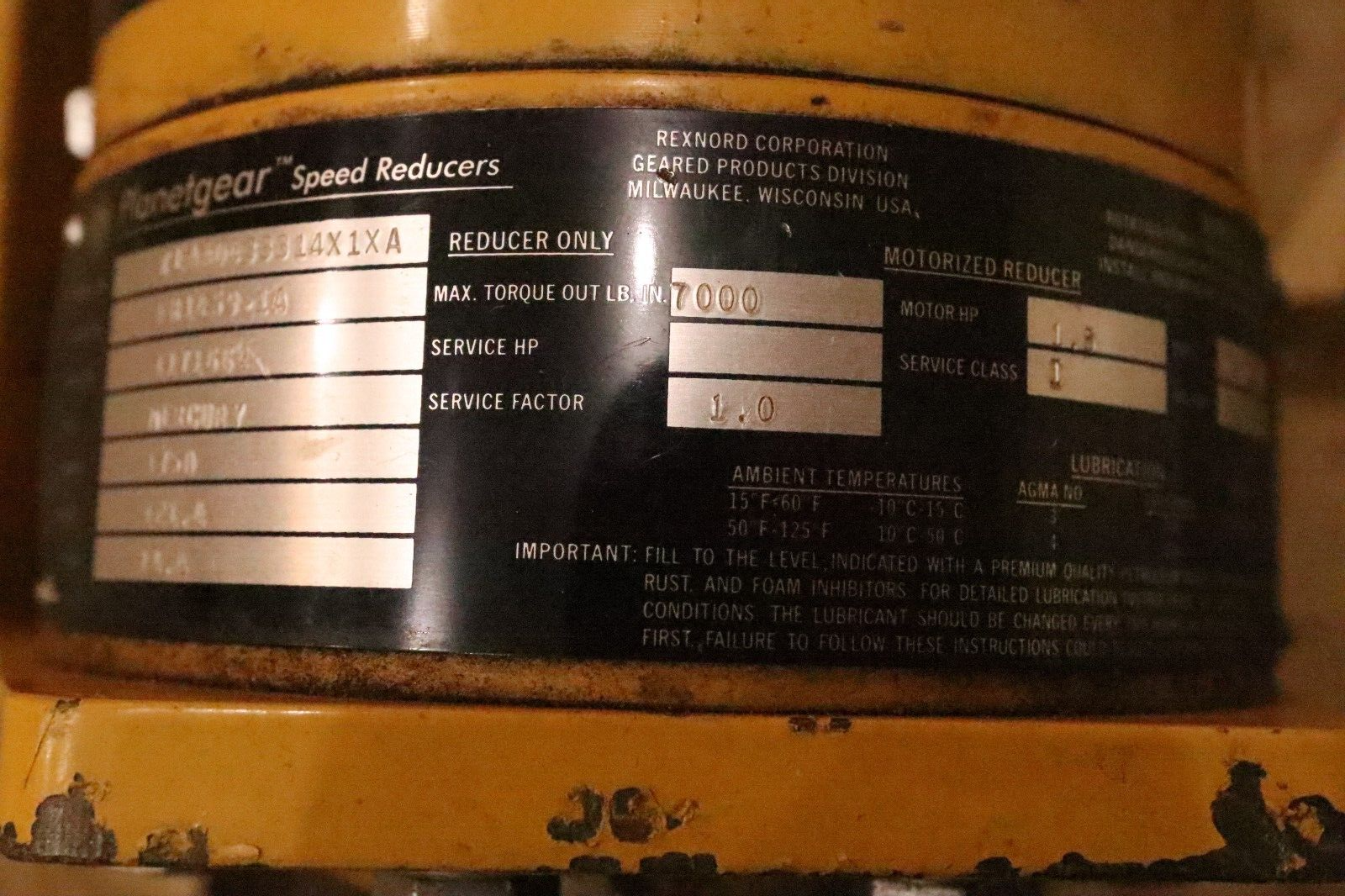 Rexnord XEAA0433314X1XA – Mercury Foot Mounted Inline Planetary Gear Drive