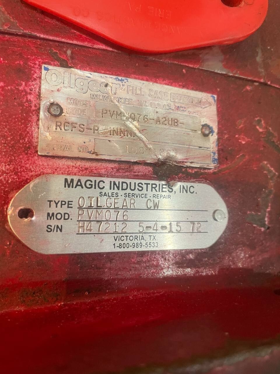 OILGEAR Hydraulic Pumps CW PVM076-A2UB-RCFS-R