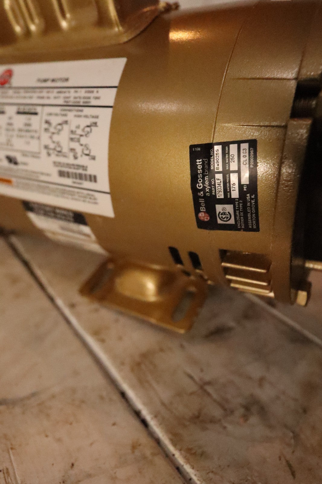 bell & gossett e-90 SM2087 C63CxFDG-1257