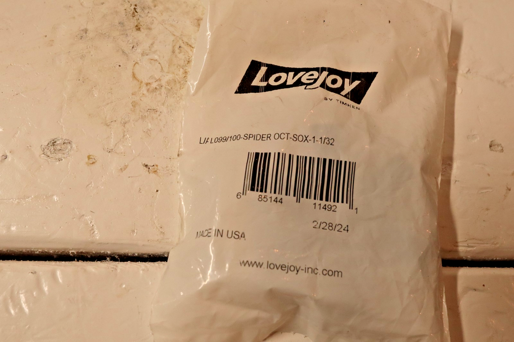 Lovejoy L-099-L-100 spider coupling Insert Black open center