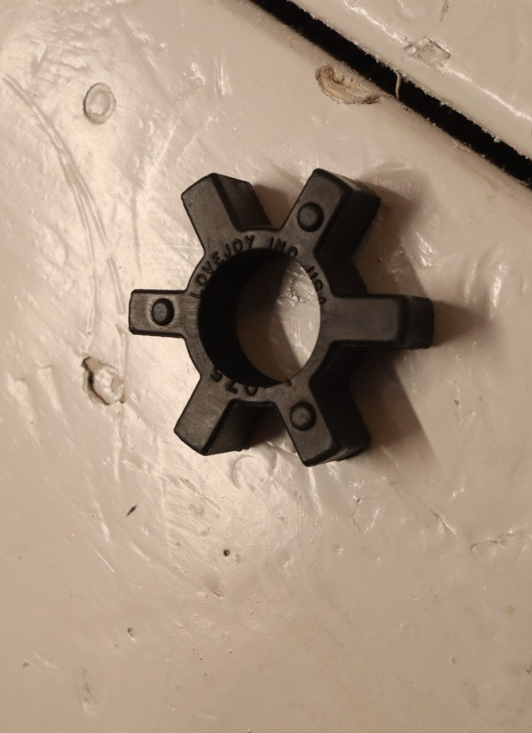 Lovejoy L-075 spider coupling insert open center