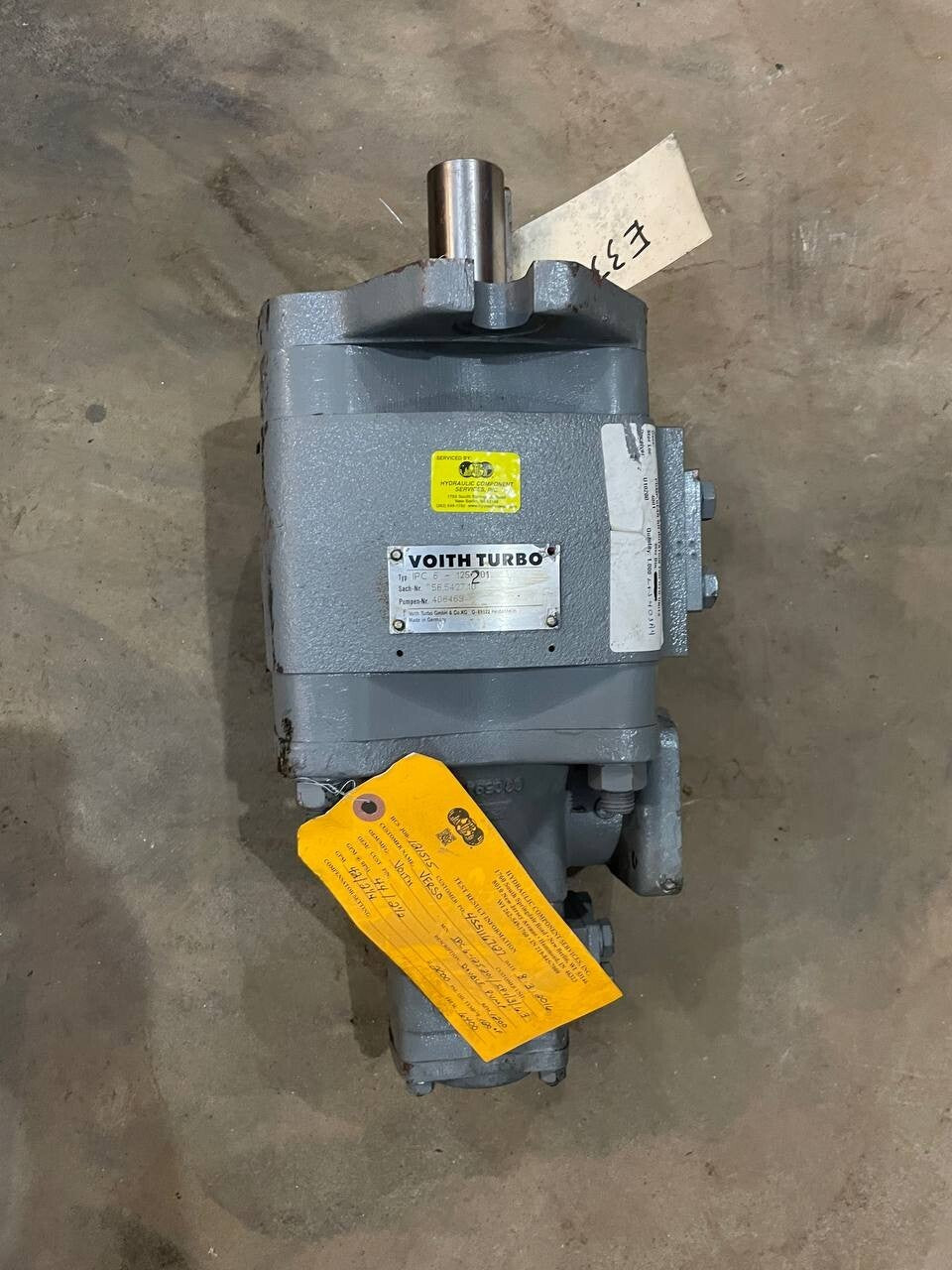 VOITH TURBO IPC 6-125 601 HYDRAULIC GEAR PUMP
