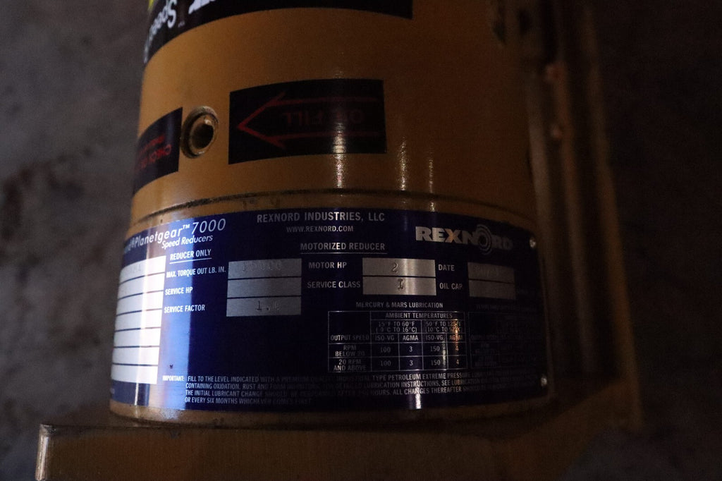 Rexnord Planetgear 7000 Mars Speed Reducer YAAA007750X1XA