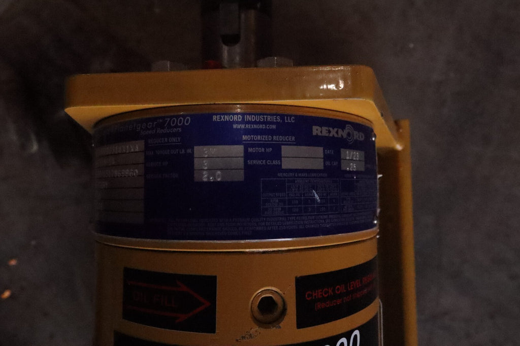 Rexnord Planetgear 7000 Mercury Speed Reducer XLAA0003314X1XA