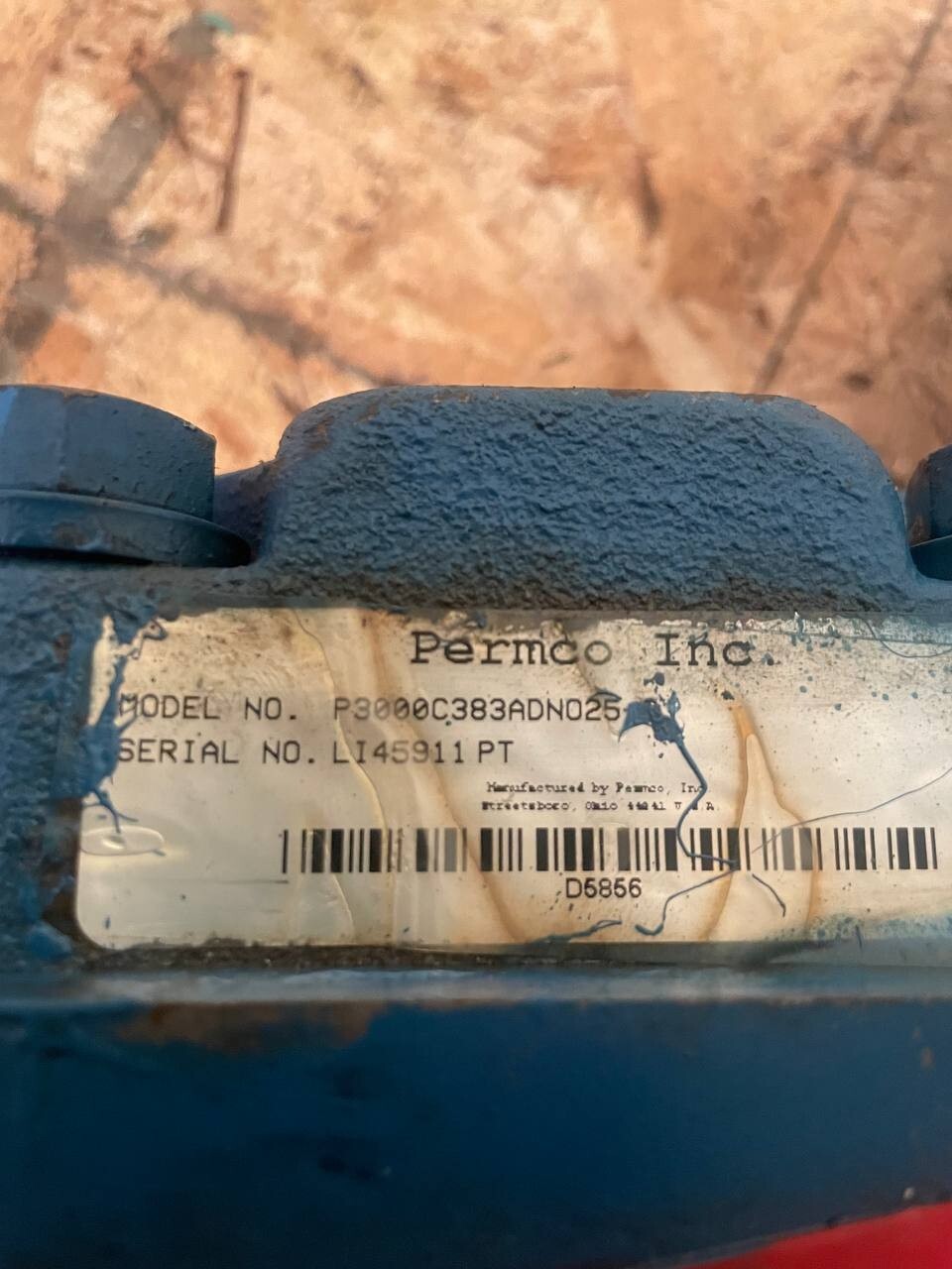 Permco P3000C383ADNO25 Rebuilt Hydraulic Gear Starter Motor