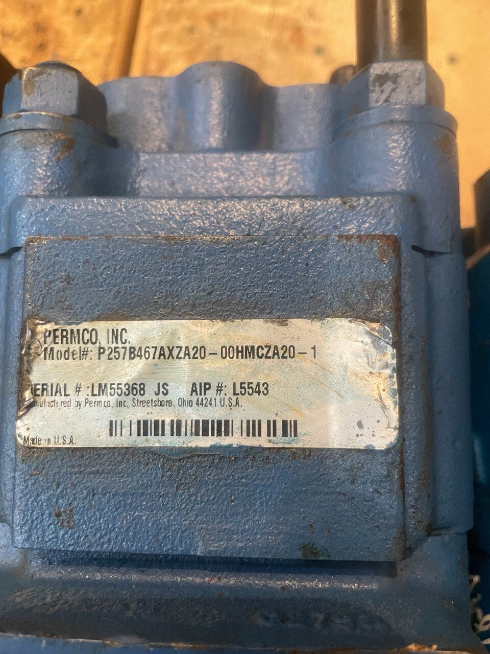 Permco inc P27 series P257B467AXZA20-00HMCZA20-1