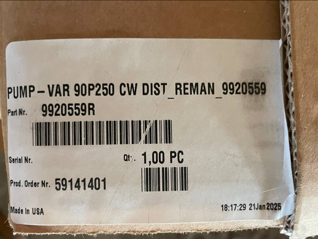 Danfoss 90 series 250 Variable Displacement Pump