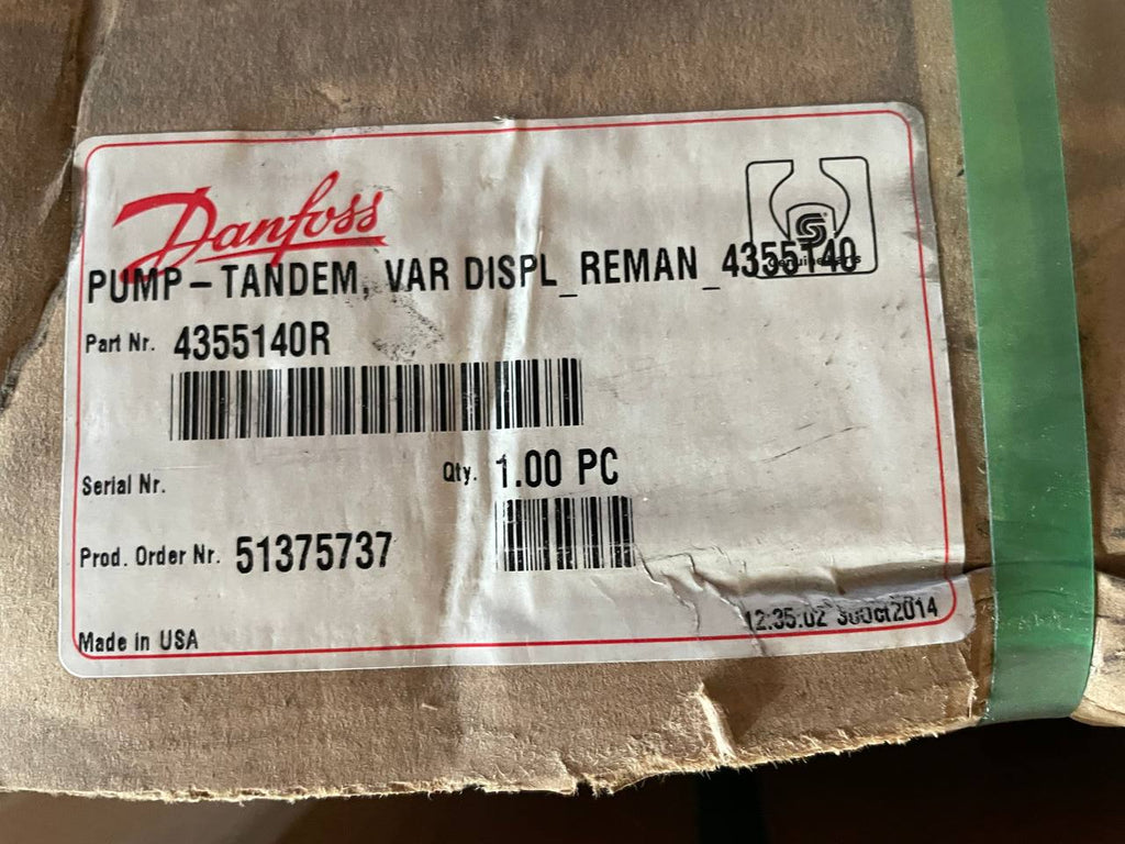 Tandem Variable Displacement Hydraulic Pump 4355140 84256059
