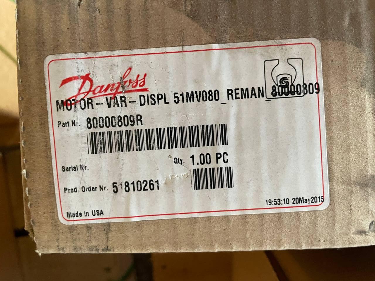 Danfoss MOTOR-VAR-DISPL 51MV080